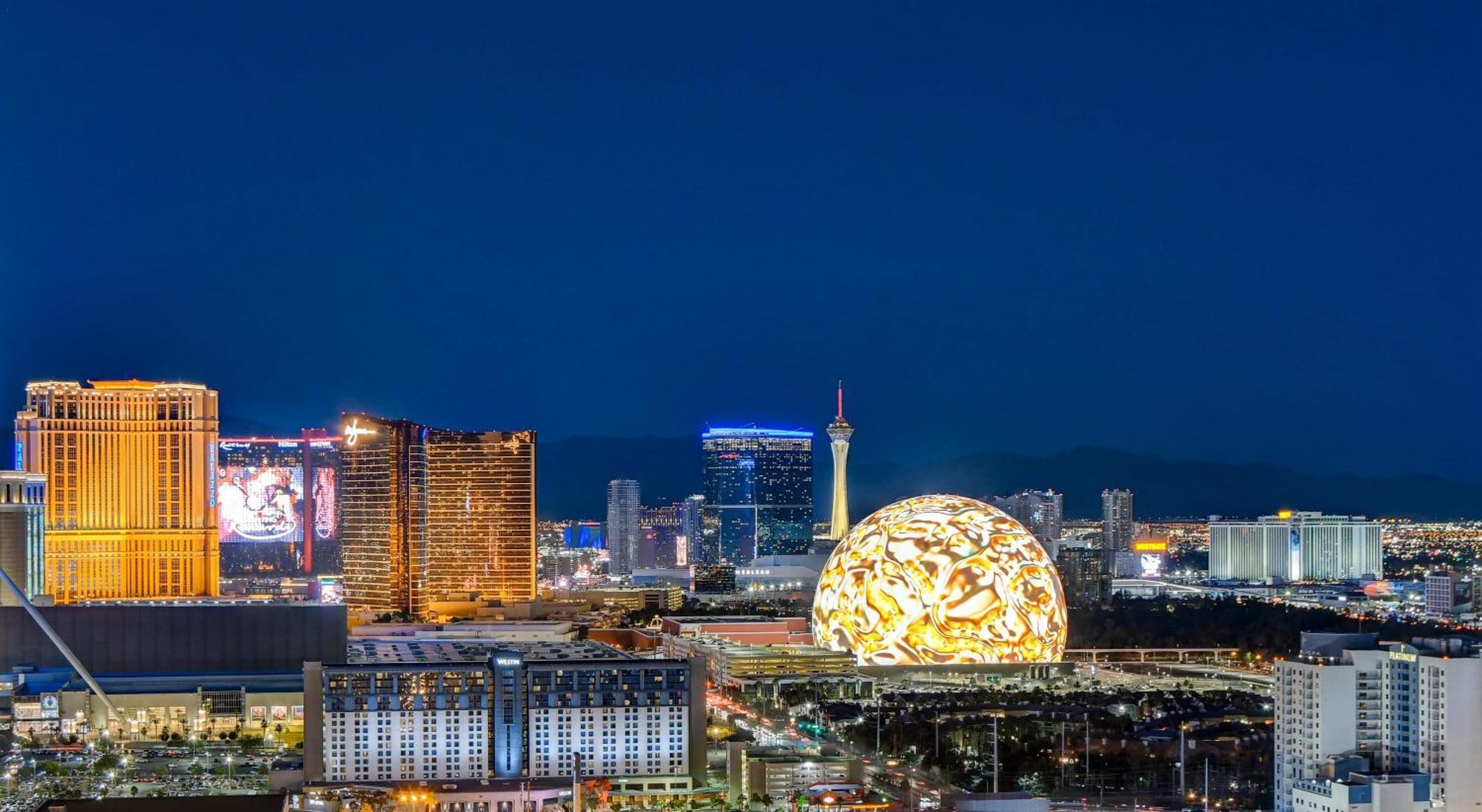 Mgm Signature-27-805 F1 Track & Strip View Balcony Las Vegas Bagian luar foto